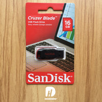 SANDISK 16GB CRUZER BLADE USB FLASH DRIVE